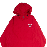 CHAMPION Boston University Mens Rain Jacket Red USA Hooded M