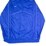 NIKE Mens Pullover Jacket Blue Hooded L