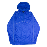 NIKE Mens Pullover Jacket Blue Hooded L