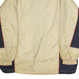 WILSON Mens Windbreaker Jacket Beige Nylon Colourblock S