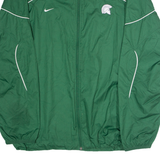 NIKE Michigan State Spartans Mens Windbreaker Jacket Green USA XL