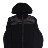 MICHAEL KORS Mens Track Jacket Black Hooded Colourblock M