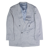 NAM CHOKE Mens Blazer Jacket Grey Pinstripe XL
