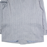 NAM CHOKE Mens Blazer Jacket Grey Pinstripe XL