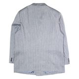 NAM CHOKE Mens Blazer Jacket Grey Pinstripe XL
