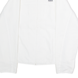 REEBOK Womens Windbreaker Jacket White UK 14