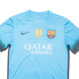 NIKE FC Barcelona Mens Football Shirt Jersey Blue M