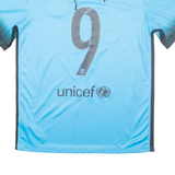 NIKE FC Barcelona Mens Football Shirt Jersey Blue M
