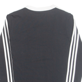 ADIDAS Womens T-Shirt Black Long Sleeve UK 6