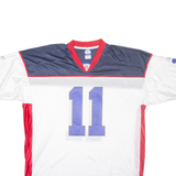 NFL Bledsoe 11 Mens Jersey White USA V-Neck 2XL