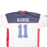NFL Bledsoe 11 Mens Jersey White USA V-Neck 2XL
