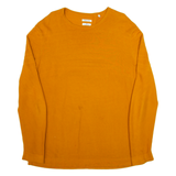 TOM TAILOR Mens Jumper Orange Tight Knit XL