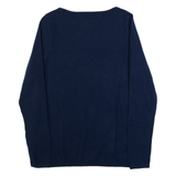 TOMMY HILFIGER Womens Jumper Blue Tight Knit S