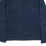 TOMMY HILFIGER Mens Jumper Blue Open Knit S