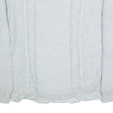 TOMMY HILFIGER Womens Jumper Grey Tight Knit M