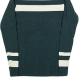 G-STAR Womens Jumper Green Roll Neck Tight Knit Wool L