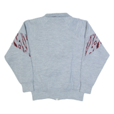 CYRILLA Womens Cardigan Grey High Neck 90s Tight Knit M