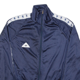 CALANNI FASHION Fleece Lined Mens Track Jacket Blue 2XL