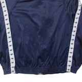 CALANNI FASHION Fleece Lined Mens Track Jacket Blue 2XL