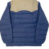 LEVI'S Down Insulated Womens Puffer Coat Blue Hooded M