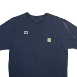 CARHARTT Mens T-Shirt Blue L