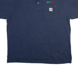 CARHARTT Mens T-Shirt Blue XL
