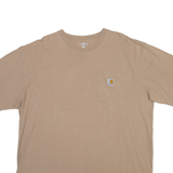 CARHARTT Mens T-Shirt Beige XL