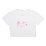 KIWI AND CO Cropped Womens T-Shirt White XS