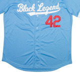 Button Up Mens Jersey Blue XL