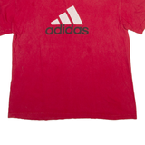 ADIDAS Mens T-Shirt Red M
