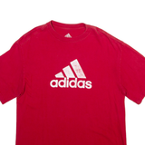 ADIDAS Mens T-Shirt Red M