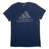 ADIDASS Mens T-Shirt Blue S