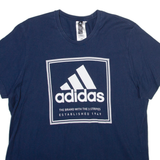 ADIDAS Mens T-Shirt Blue M