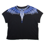 MARCELO BURLON Cropped Womens T-Shirt Black L