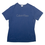 CALVIN KLEIN Mens T-Shirt Blue M