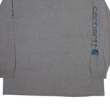 CARHARTT Mens T-Shirt Grey Long Sleeve 2XL