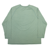 CARHARTT Mens T-Shirt Green Long Sleeve 2XL