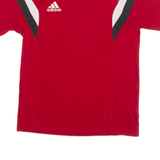 ADIDAS Mens T-Shirt Red Crew Neck S