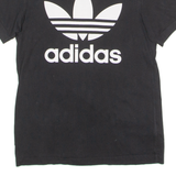 ADIDAS ORIGINALS Mens T-Shirt Black Crew Neck S