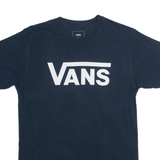 VANS Mens T-Shirt Blue Crew Neck S