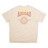 ADIDAS Originals Womens T-Shirt Beige 2XL