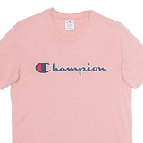 CHAMPION Womens T-Shirt Pink XS