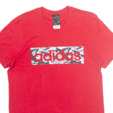 ADIDAS Mens T-Shirt Red S