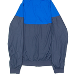 NIKE French Football Federation Mens Windbreaker Jacket Blue Hooded Chevron S