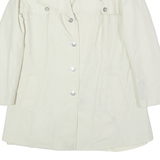 ST MICHAEL Womens Trench Coat Cream 90s UK 16