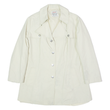 ST MICHAEL Womens Trench Coat Cream 90s UK 16