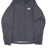 HELLY HANSEN Womens Rain Jacket Black Hooded S
