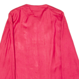 ANNEES LAUDER Womens Blazer Jacket Red Silk 80s XL