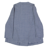 MATERNA Maternity Womens Blazer Jacket Blue 80s Check S