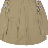 PINKO Embellished Womens Trench Jacket Beige Floral UK 12